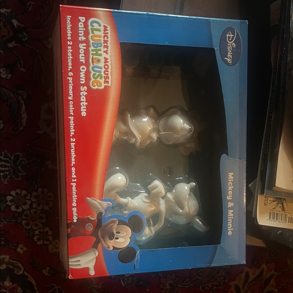 Disney Mickey Mouse Clubhouse Paint Your Own Statue Set - Blue and Red